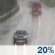 Today: A slight chance of rain before noon, then a slight chance of rain after 1pm.  Partly sunny, with a high near 83. South southwest wind 3 to 5 mph.  Chance of precipitation is 20%.